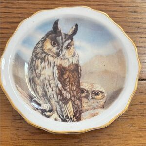 Heritage Regency Collection Owl  Bone China Made in England's Trinket Dish